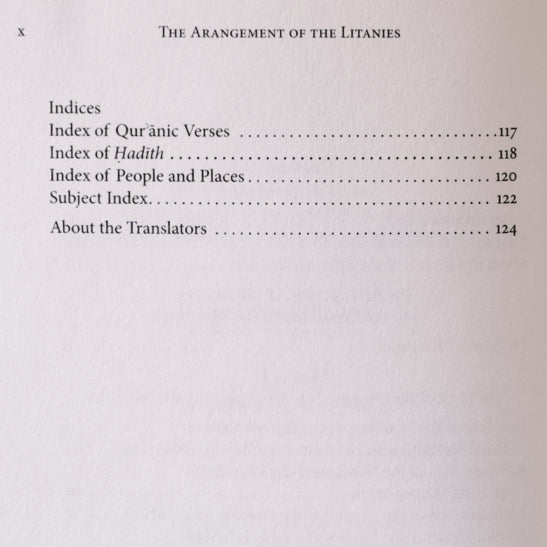The Arrangement of the Litanies and the Exposition of the Night Vigil, Book 10 of Ihya ulum al-din