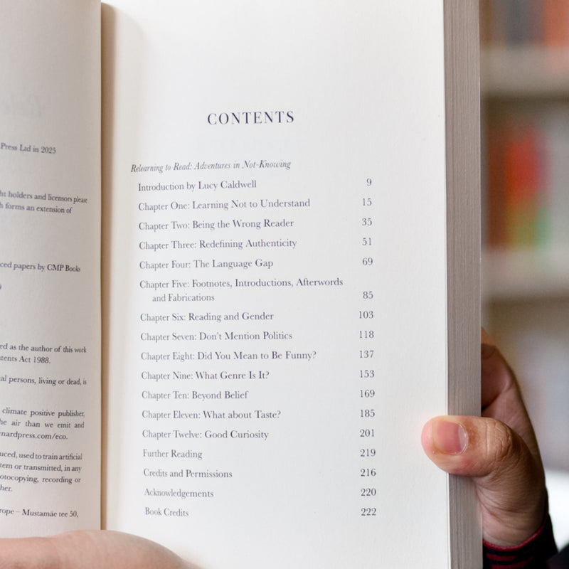 Relearning to Read: Adventures in Not-Knowing