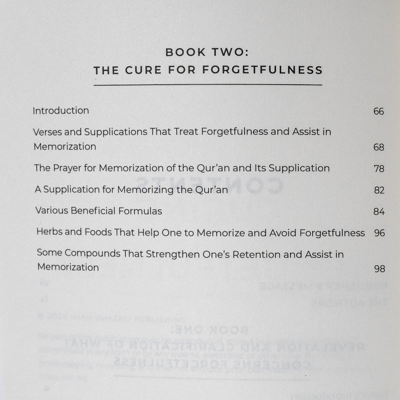 Curing Forgetfulness