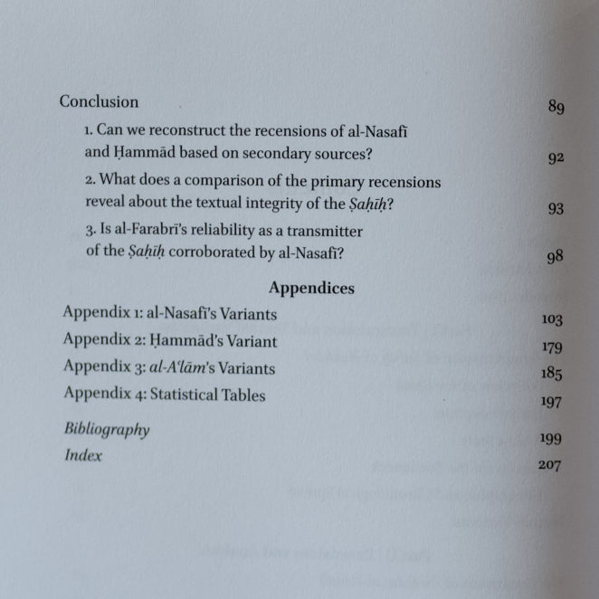 The Textual Integrity of Sahih al-Bukhari