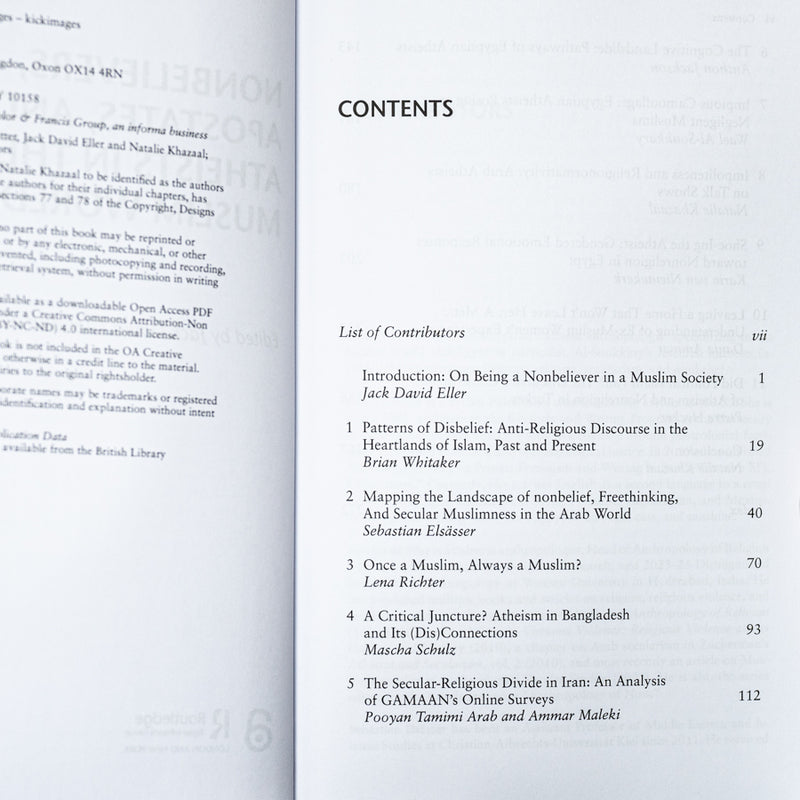 Nonbelievers, Apostates, and Atheists in the Muslim World