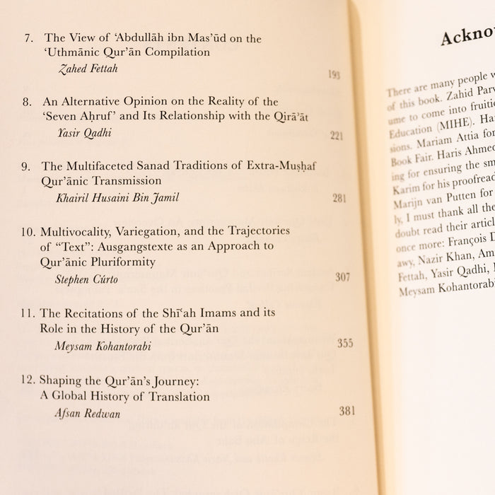 History of the Quran: Approaches and Explorations