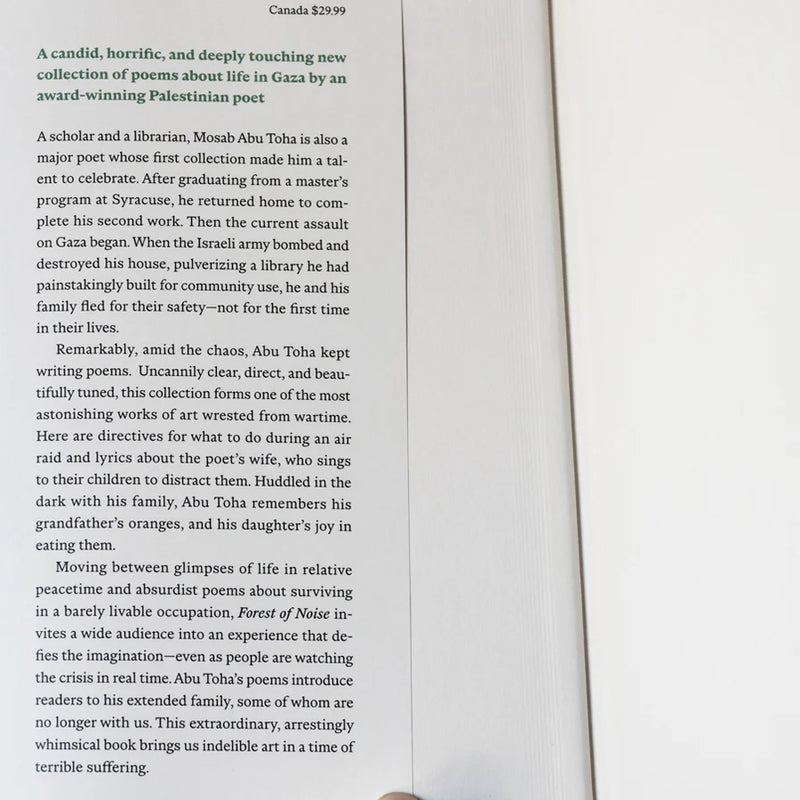 Forest of Noise: Poems HB