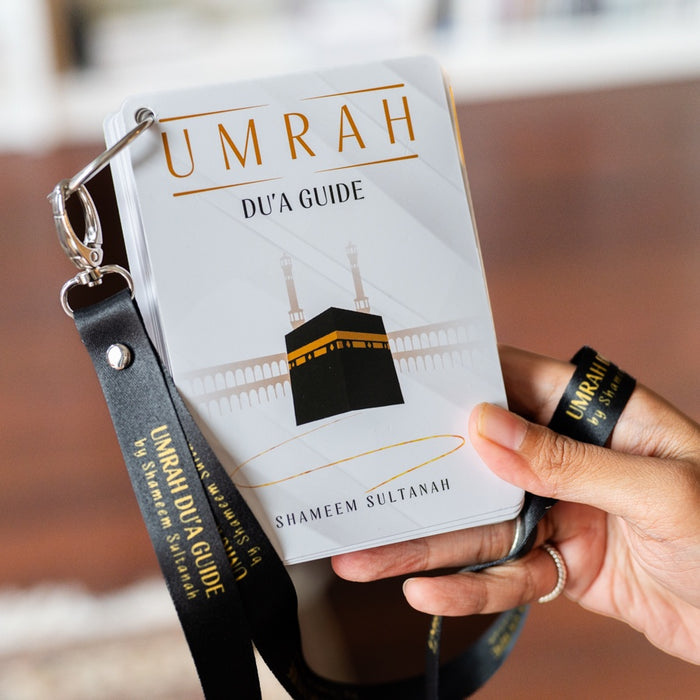 Umrah: Du'a Guide Cards with Lanyard