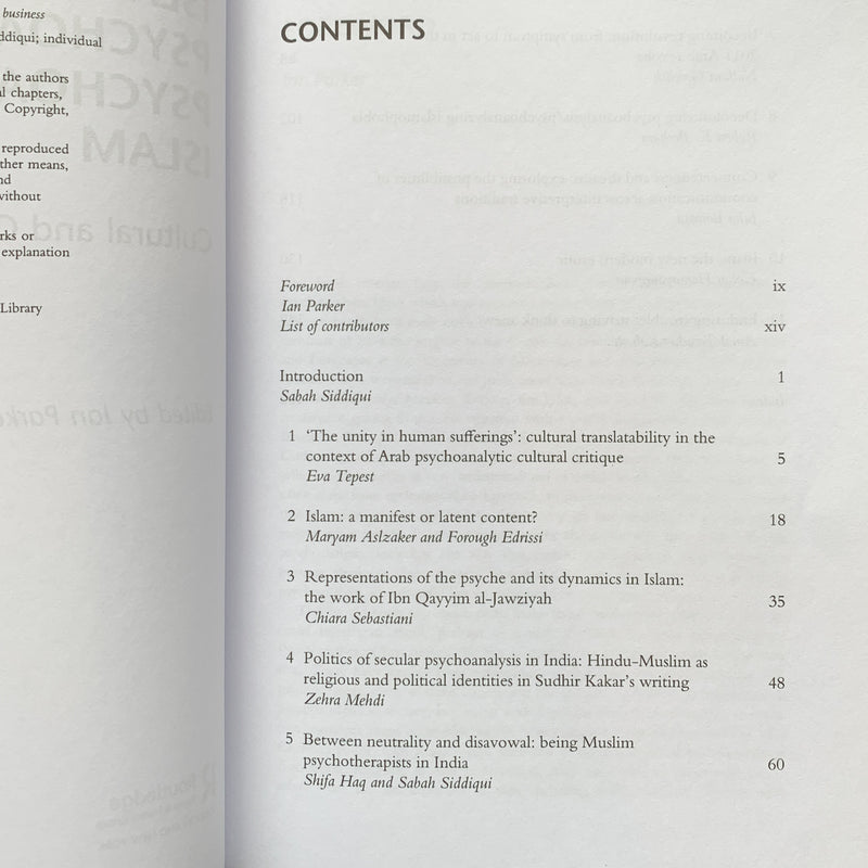 Islamic Psychoanalysis and Psychoanalytic Islam