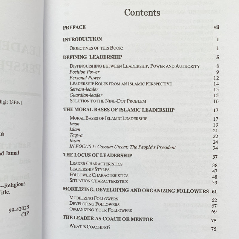 Leadership: An Islamic Perspective