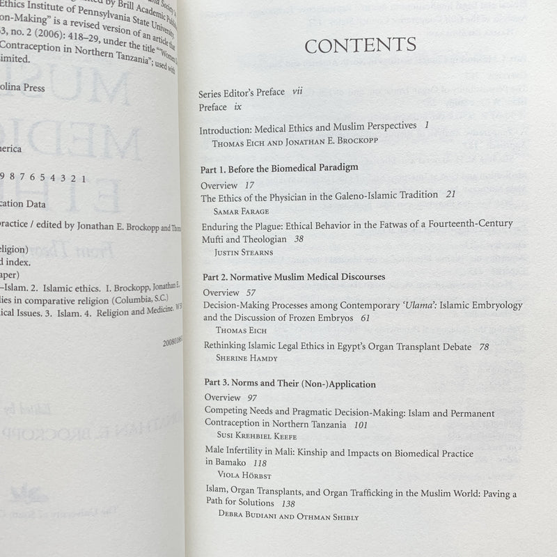 Muslim Medical Ethics: From Theory to Practice