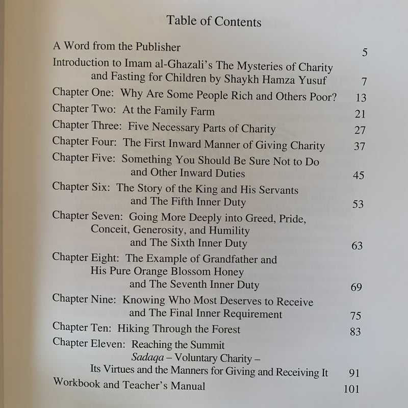 Mysteries of Charity and Fasting for Children