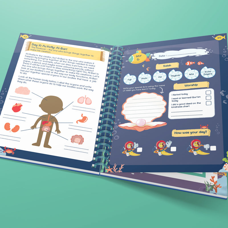 Beautiful Names of Allah: Kids Journal & Activity Book