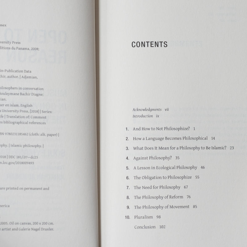 Open to Reason: Muslim Philosophers in Conversation with the Western Tradition