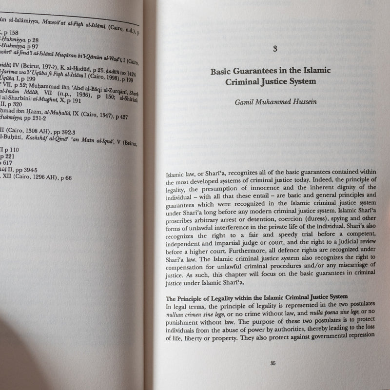 Criminal Justice in Islam: Judicial Procedure in the Shari'a