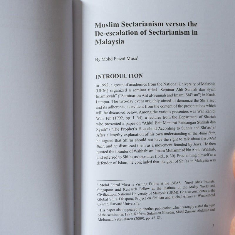 Muslim Sectarianism versus the De-escalation of Sectarianism in Malaysia