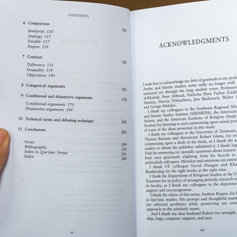 Logic, Rhetoric and Legal Reasoning in the Quran: God's Arguments