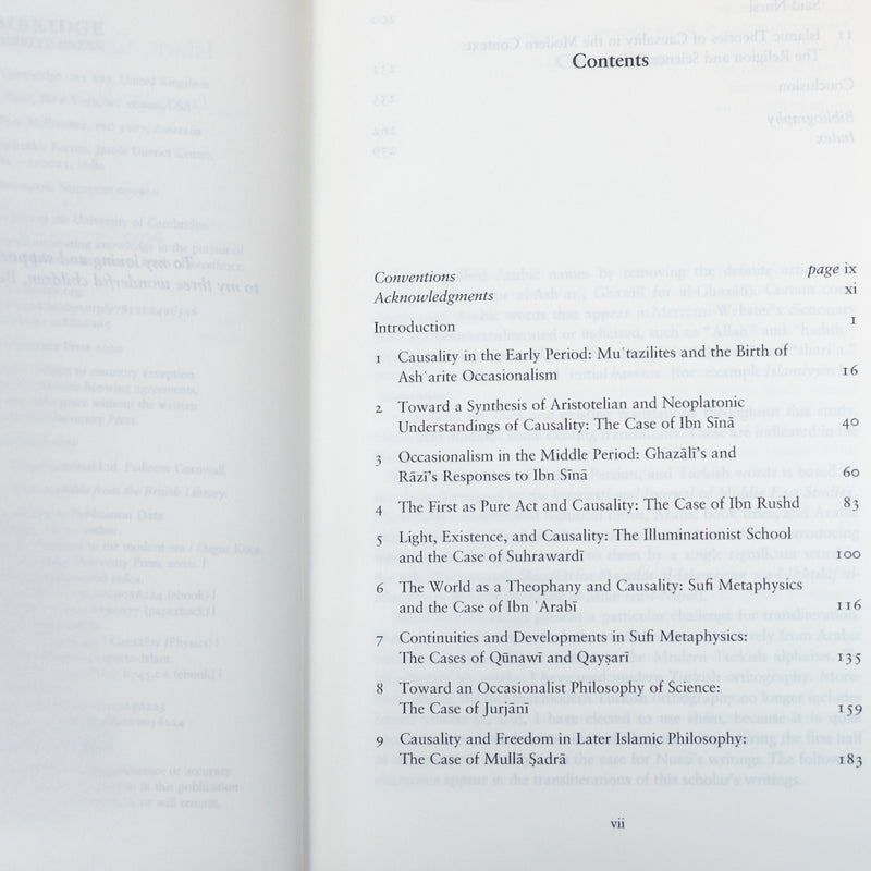 Islam, Causality, and Freedom