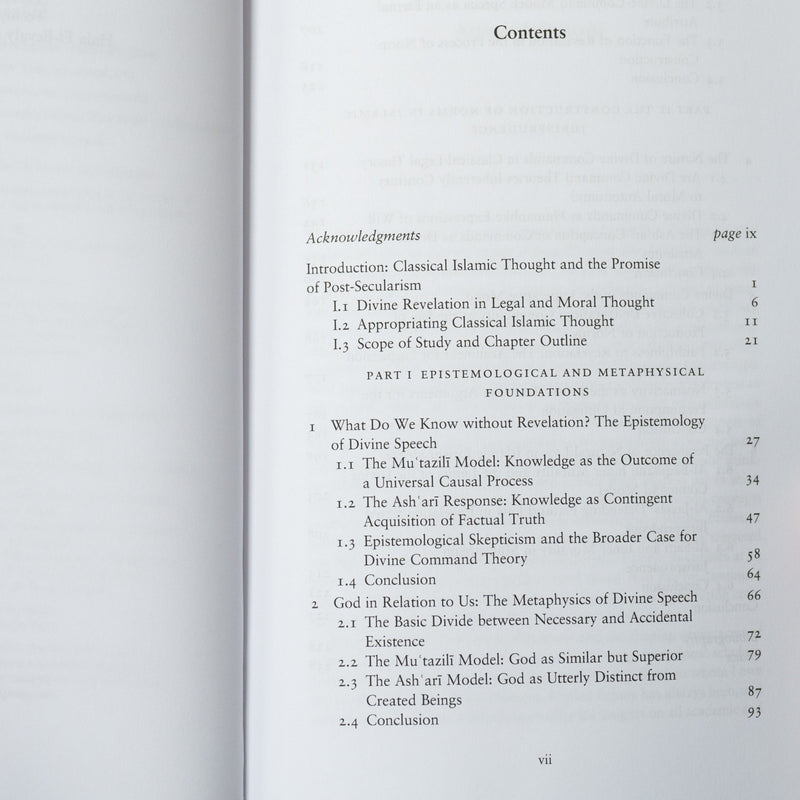 The Foundation of Norms in Islamic Jurisprudence and Theology