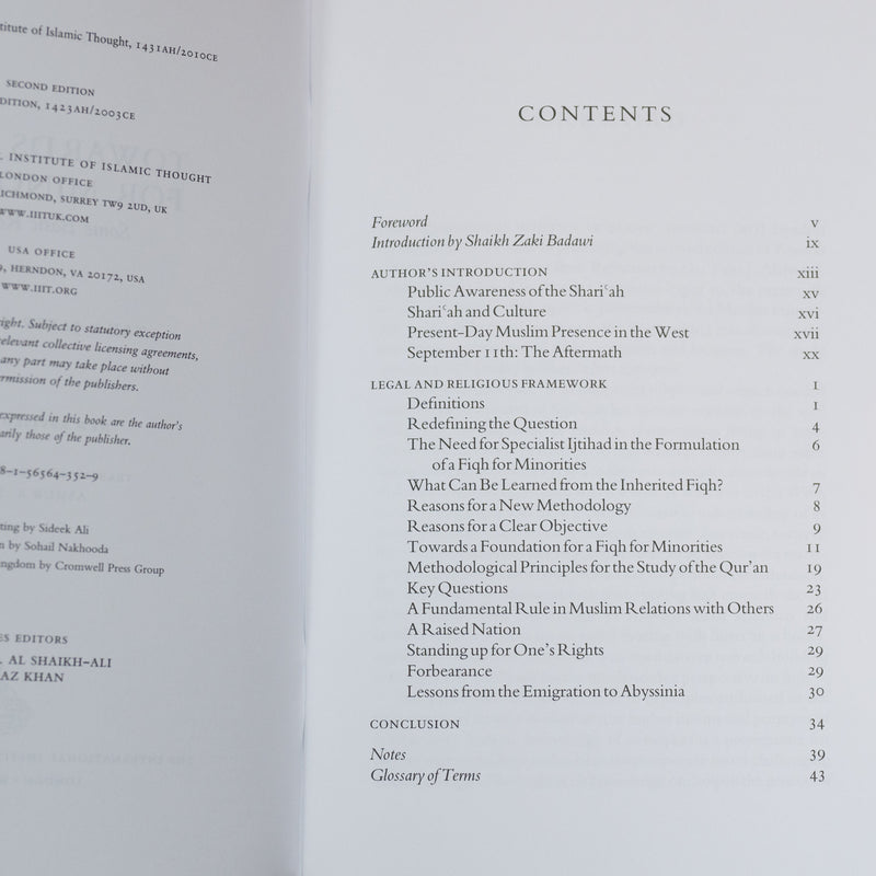 Towards a Fiqh for Minorities