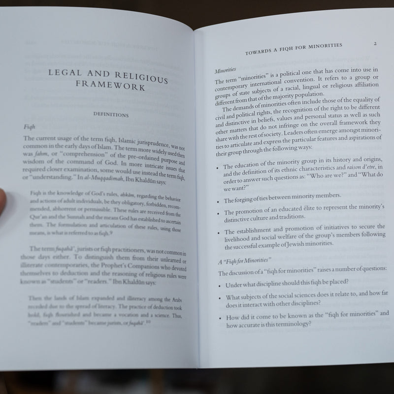 Towards a Fiqh for Minorities