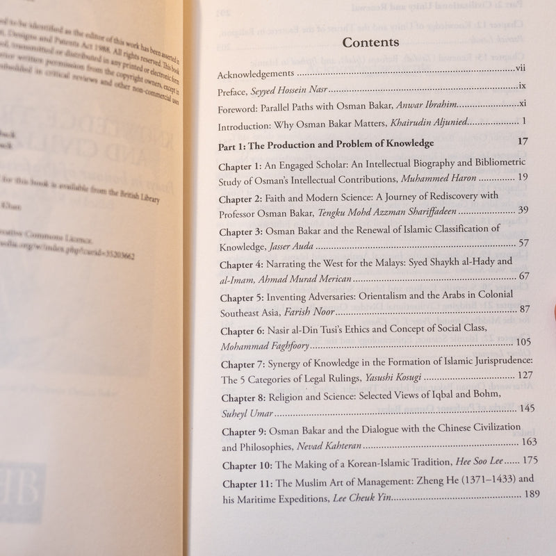 Knowledge, Tradition and Civilization: Essays in Honour of Professor Osman Bakar