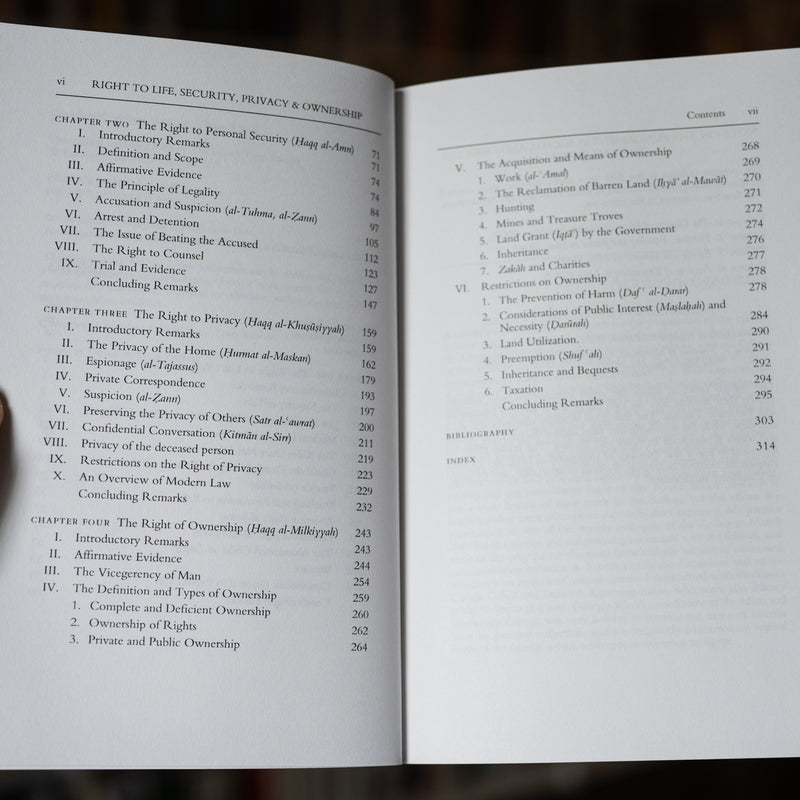 Right to Life, Security, Privacy and Ownership in Islam