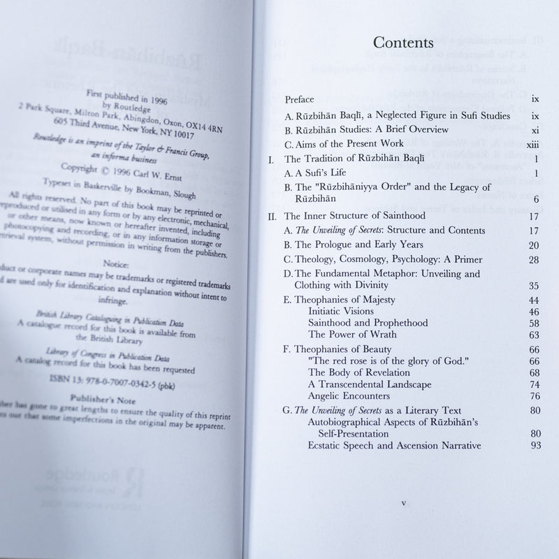 Ruzbihan Baqli: Mysticism and the Rhetoric of Sainthood in Persian Sufism