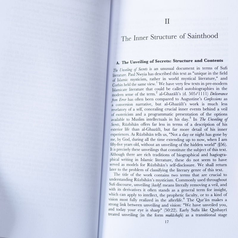 Ruzbihan Baqli: Mysticism and the Rhetoric of Sainthood in Persian Sufism