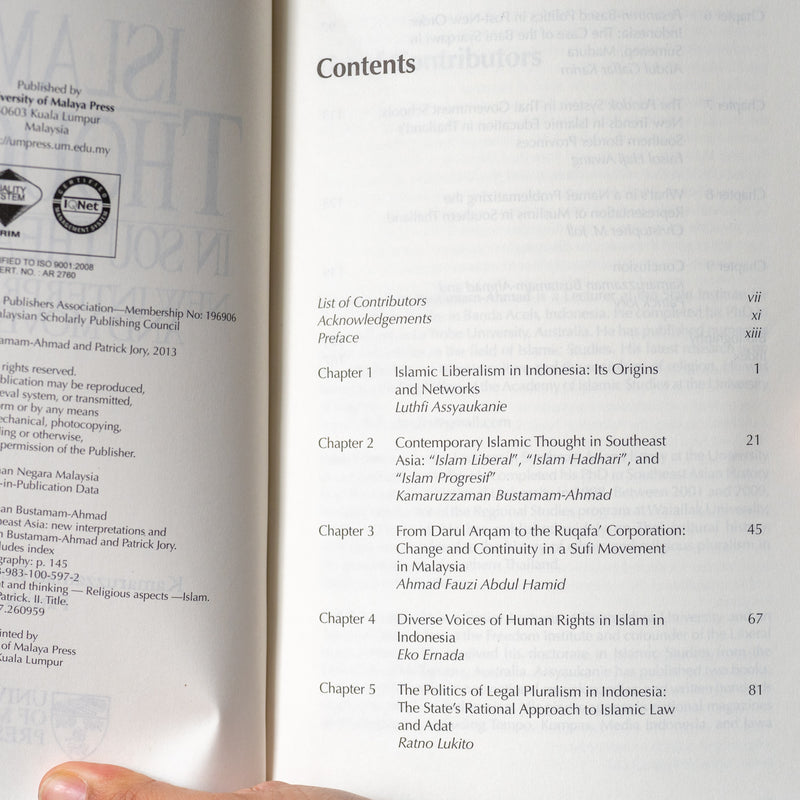Islamic Thought In Southeast Asia: New Interpretations And Movements