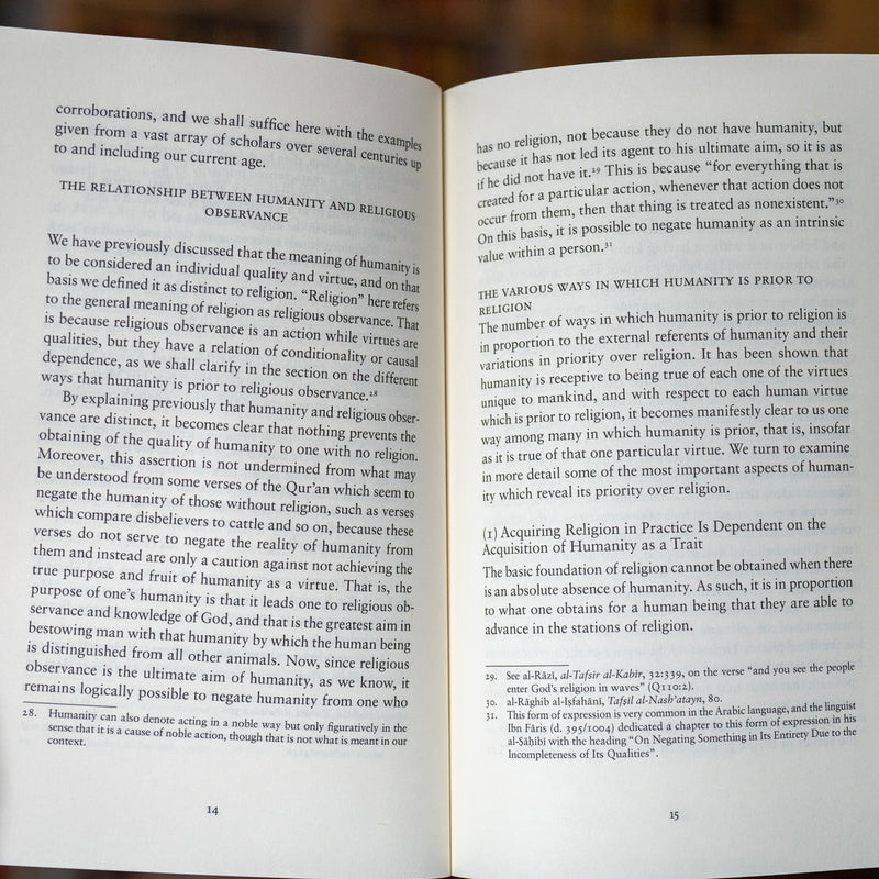 An Essay on the Statement Humanity before Religion: Foundations and Analysis