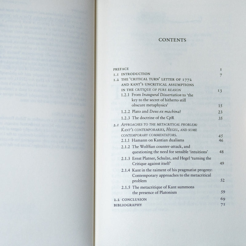 The Metacritique of Kant and the Possibility of Metaphysics