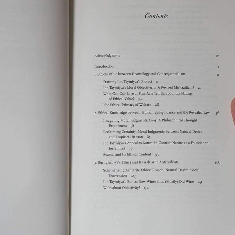 Ibn Taymiyya's Theological Ethics