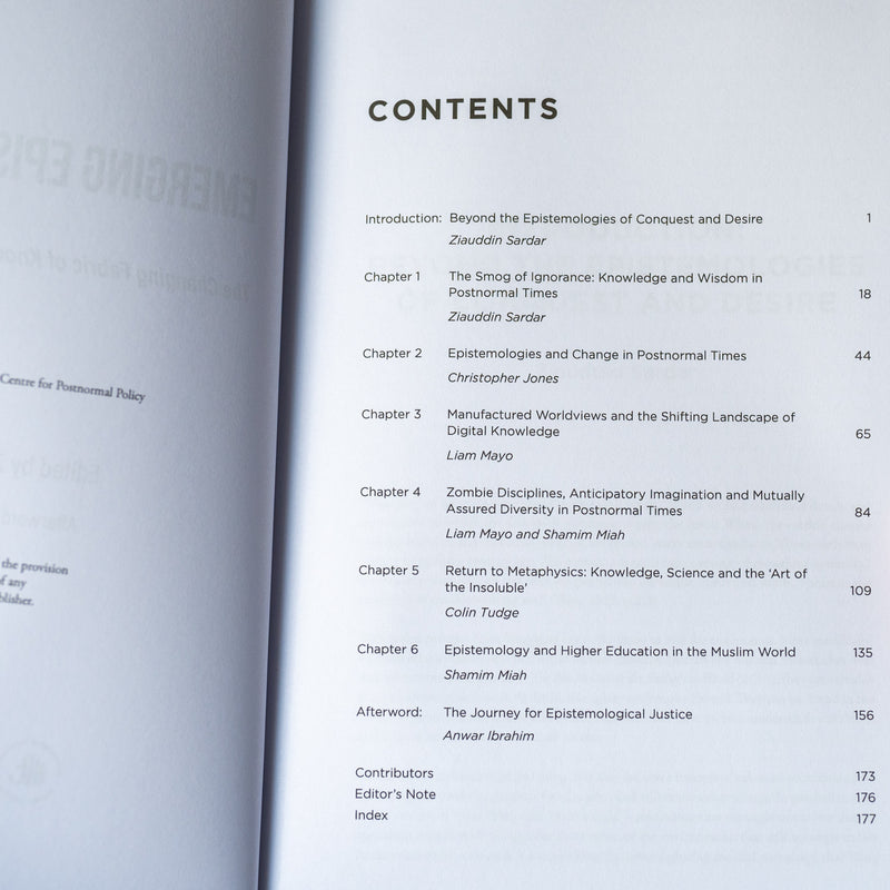 Emerging Epistemologies: The Changing Fabric of Knowledge in Postnormal Times