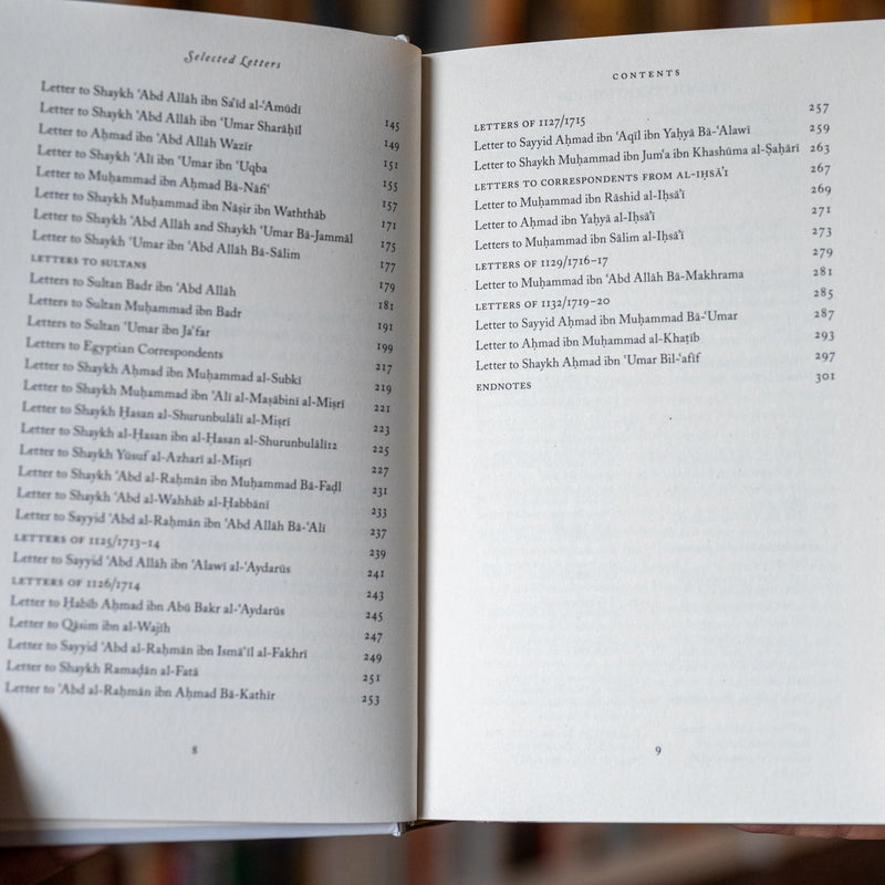 Selected Letters of Imam 'Abdullah ibn 'Alawi al-Haddad