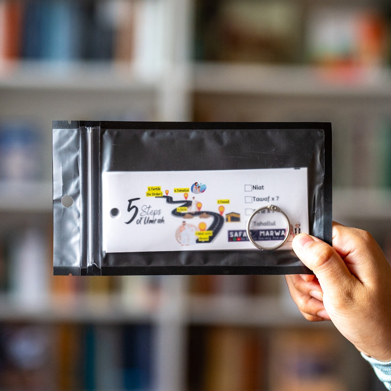 5 Steps of Umrah Cards English