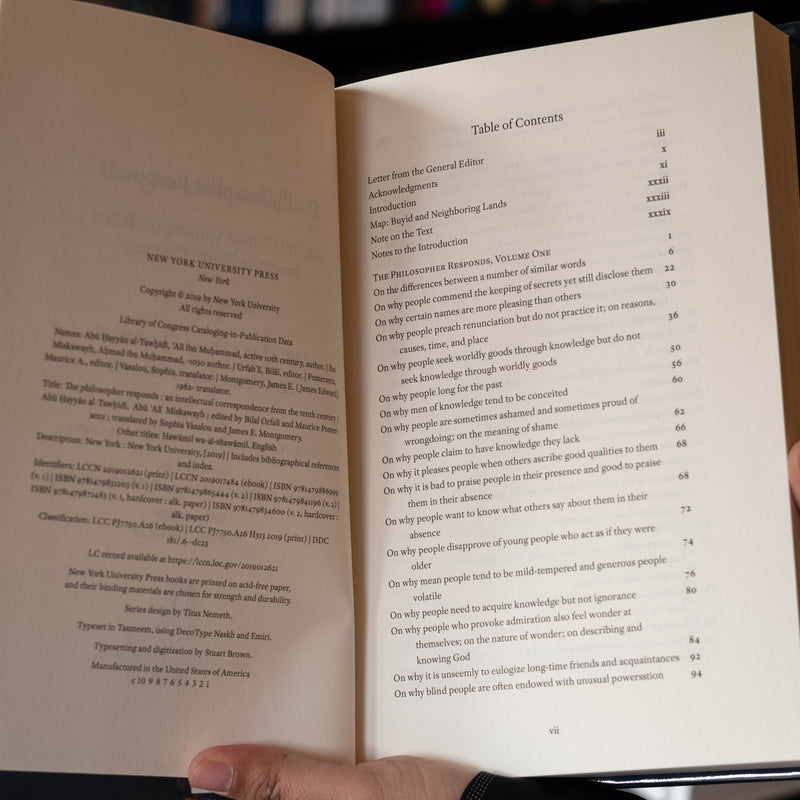 The Philosopher Responds, Vol. 1