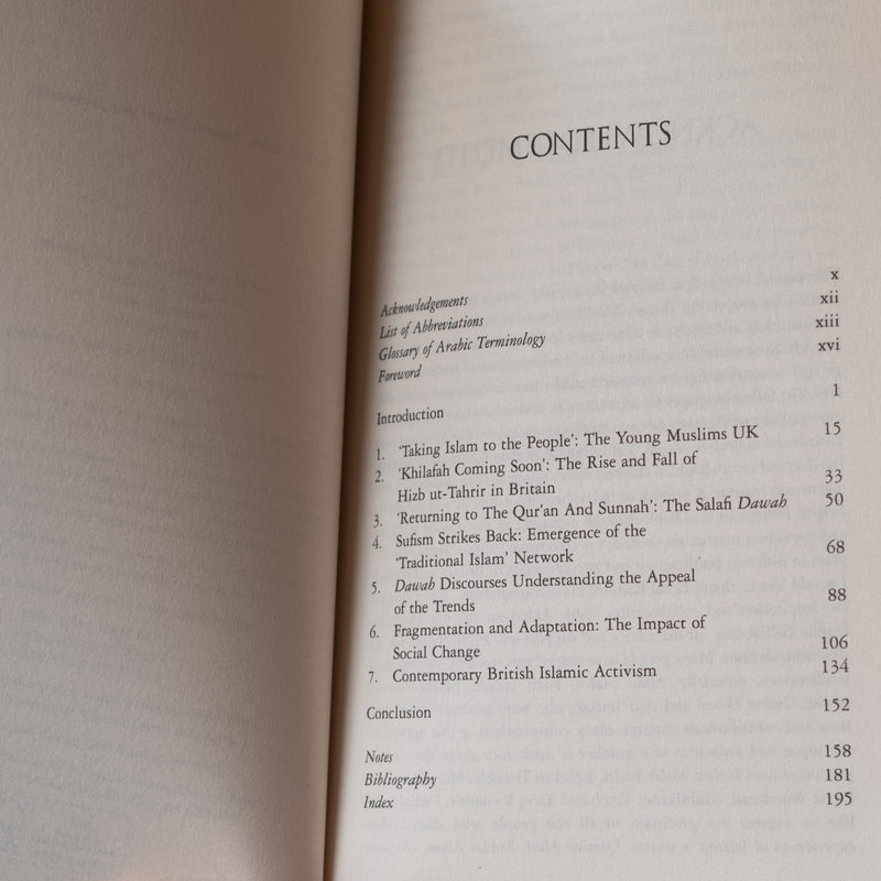 Sufis, Salafis and Islamists: The Contested Ground of British Islamic Activism