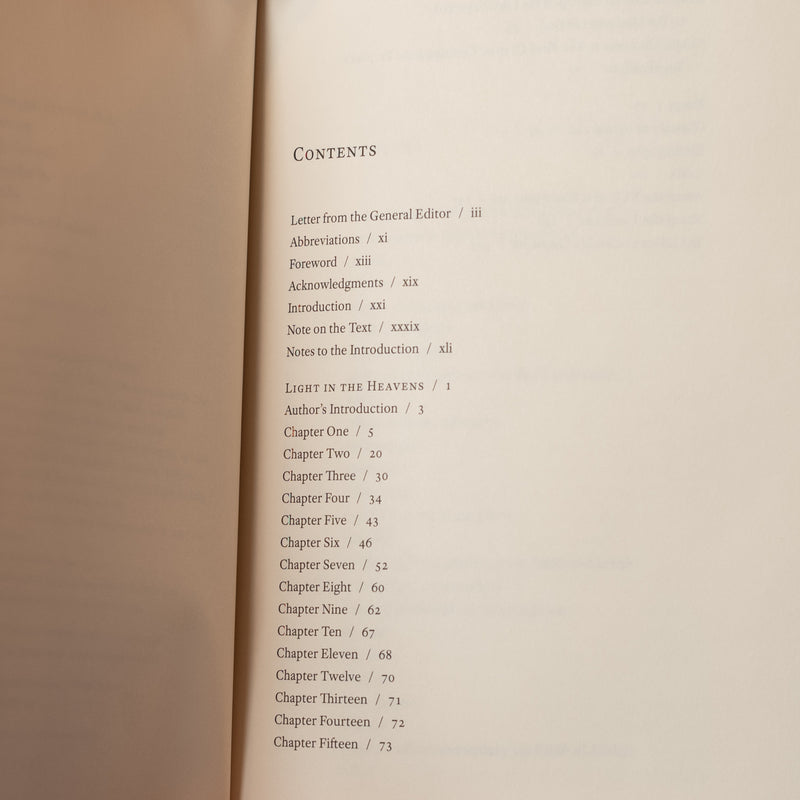 Light in the Heavens: Sayings of the Prophet Muhammad s.a.w. PB