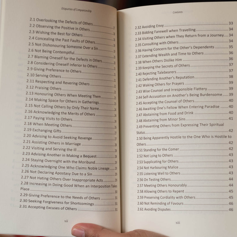 Etiquettes of Companionship