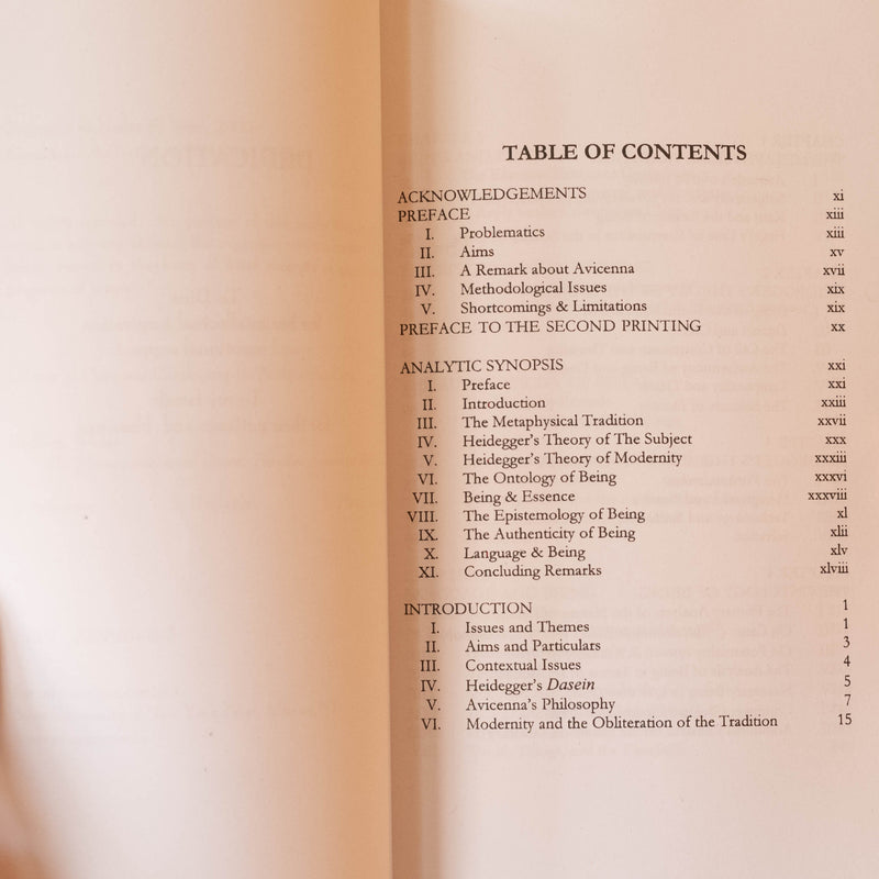 Phenomenological Quest Between Avicenna and Heidegger