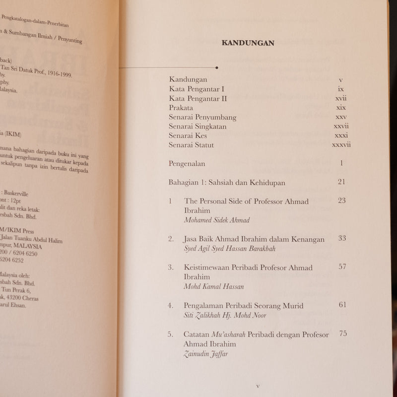 Ahmad Ibrahim: Sahsiah, Pemikiran dan Sumbangan