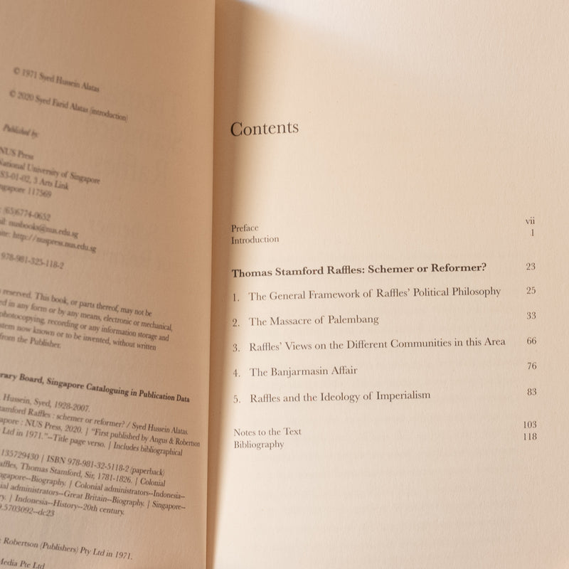 Thomas Stamford Raffles: Schemer or Reformer?