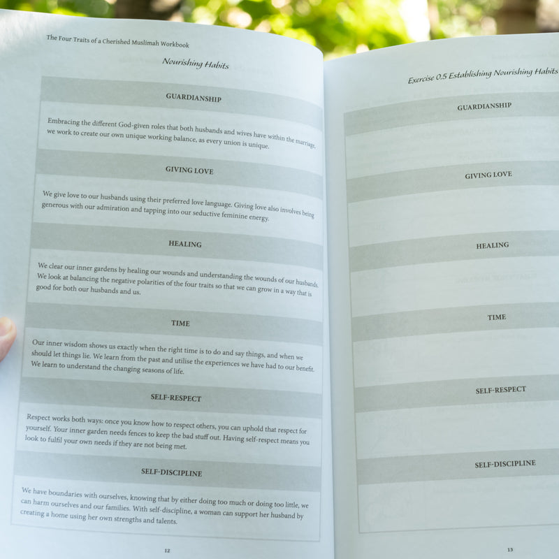 The Four Traits of a Cherished Muslimah Workbook