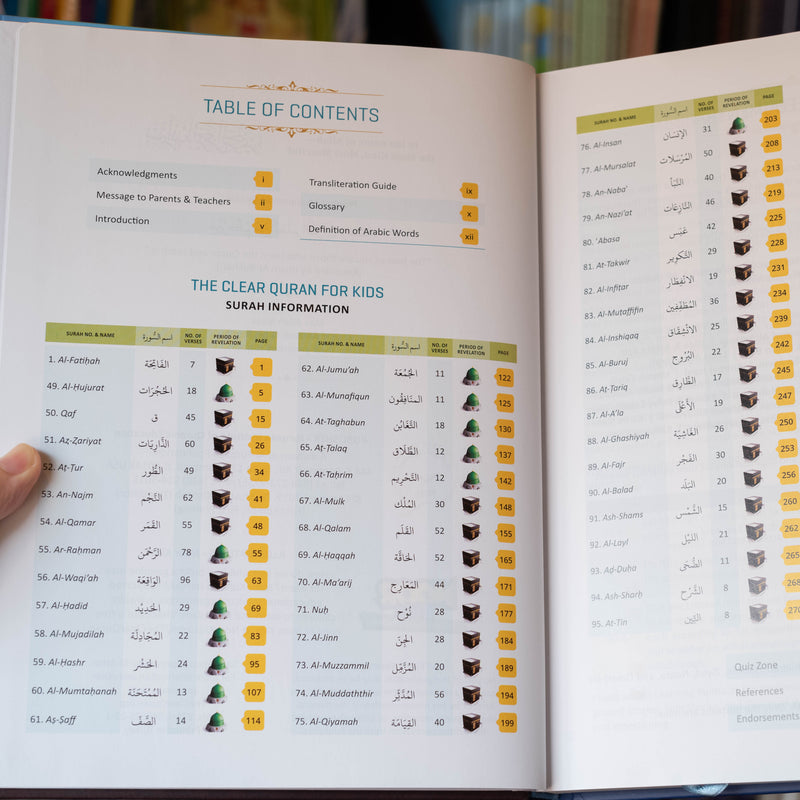 The Clear Quran for Kids: Surah 1 and 49-144