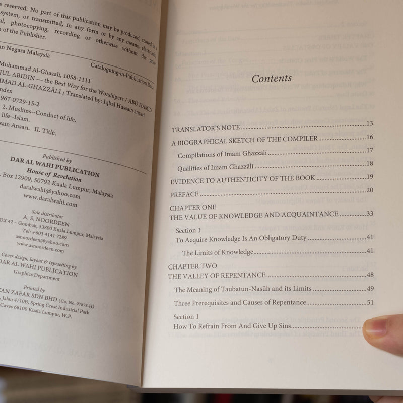 Minhajul Abidin: The Best Way for the Worshippers