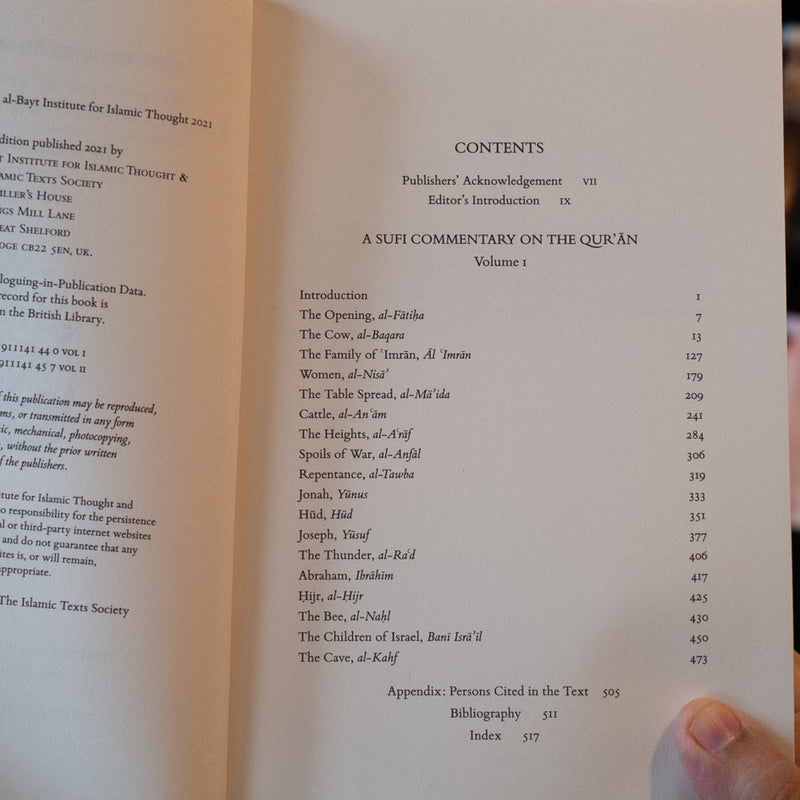 A Sufi Commentary of the Quran: Tafsir Kashani Vol. 1