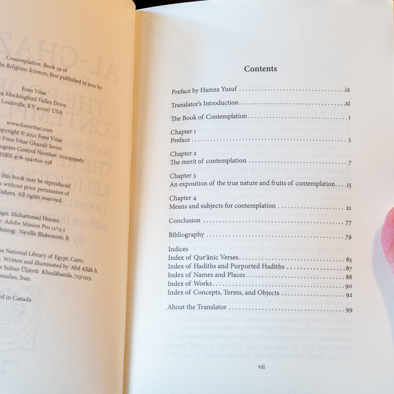 The Book of Contemplation, Kitab al-Tafakkur