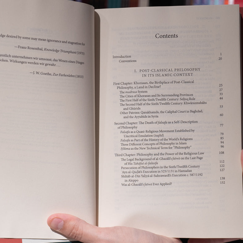 The Formation of Post-Classical Philosophy in Islam