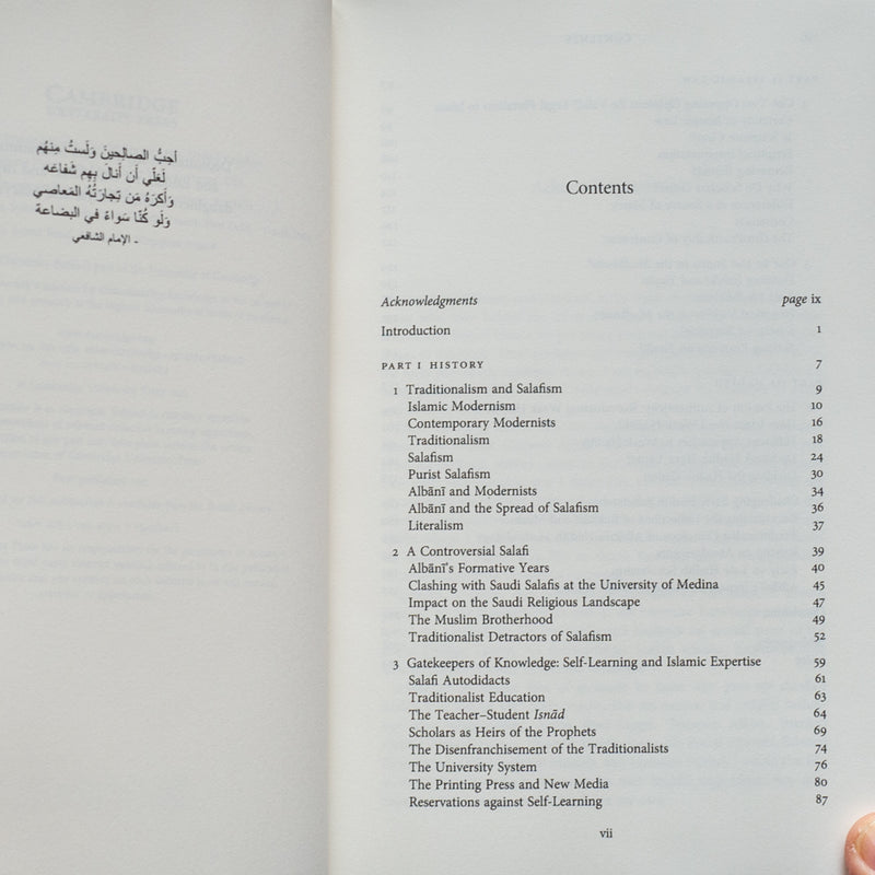 Salafism and Traditionalism: Scholarly Authority in Modern Islam