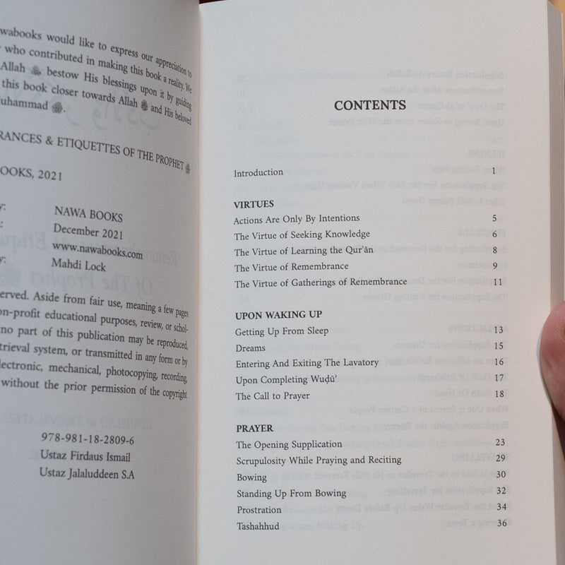 Remembrances and Etiquettes of the Prophet