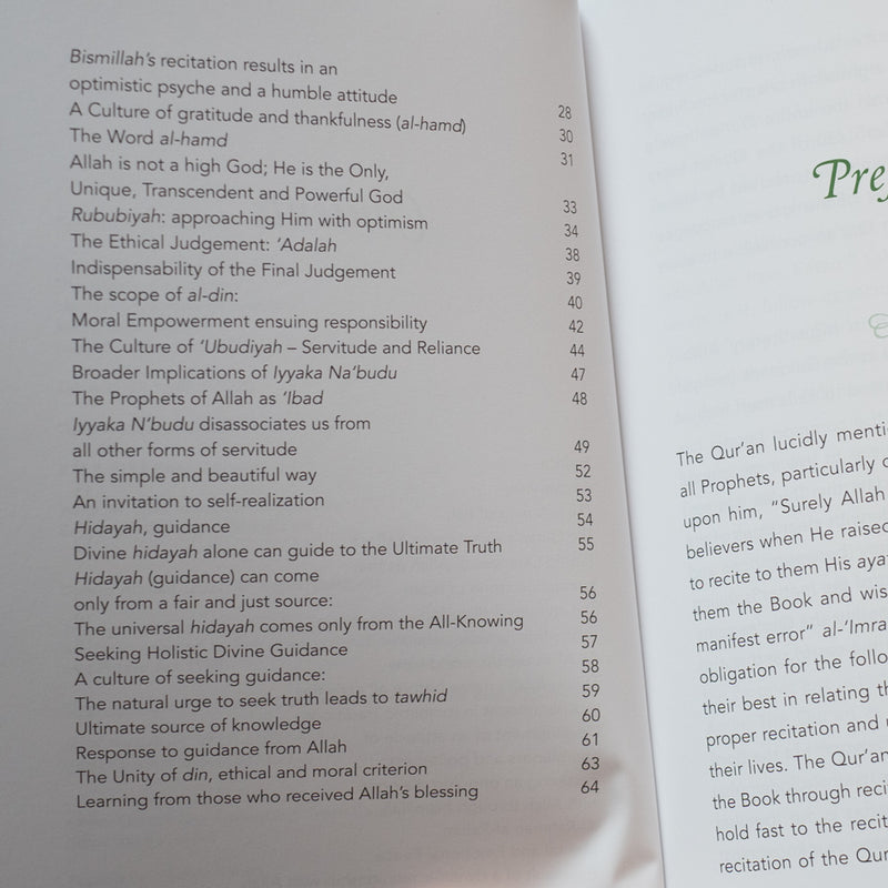 Reflections on Surah al-Fatihah: A Thematic Commentary