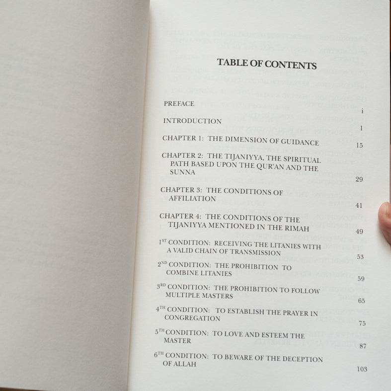 The Conditions and Supplications of the Tijaniyya