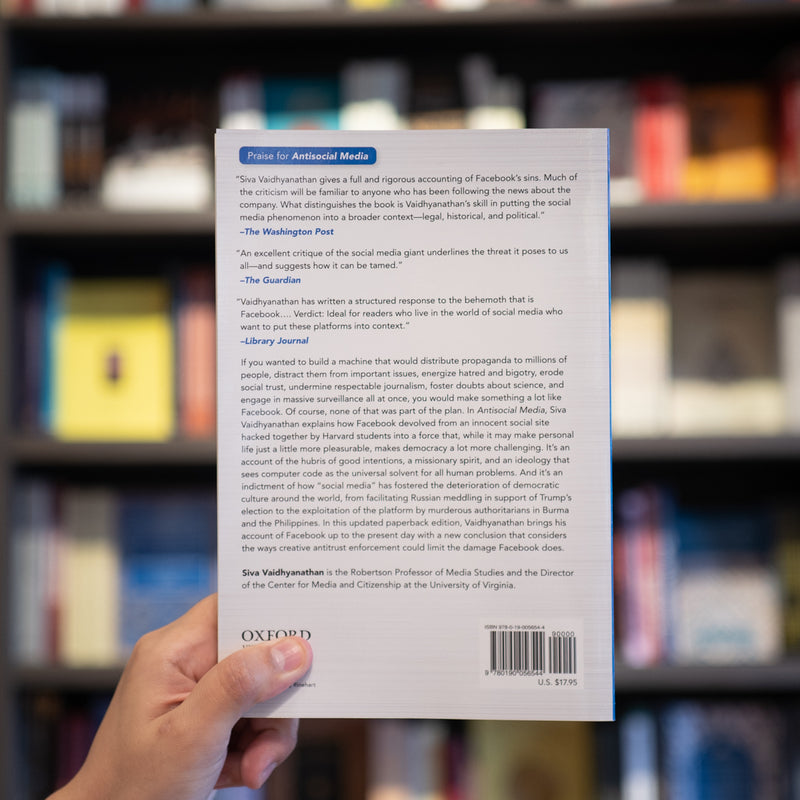 Antisocial Media: How Facebook Disconnects Us and Undermines Democracy